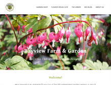 Tablet Screenshot of bayviewfarmandgarden.com